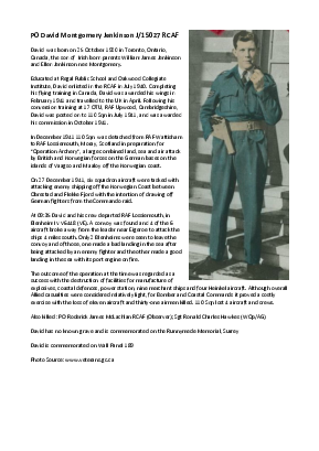 A preview of a PDF biography for Jenkinson, David Montgomery
